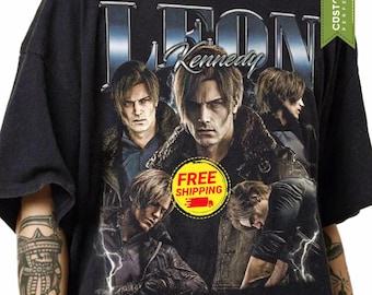 Limited Leon Kennedy Comfort Colors®-shirt, Resident Evil Requiem, RE9 fan-T-shirt