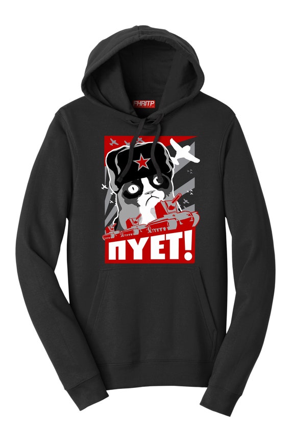 Grumpy Russian Cat NIET NOPE Funny Meme Hoodie - Etsy Grumpy Russian Cat NIET NOPE Funny Meme Hoodie - Etsy