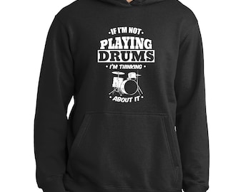 Schlagzeug spielen, Denken an Schlagzeug Schlagzeuger Hoodie