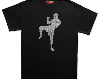 Mens MMA Fighting Fighter Legends Tribute T shirt Tee Top T-shirt
