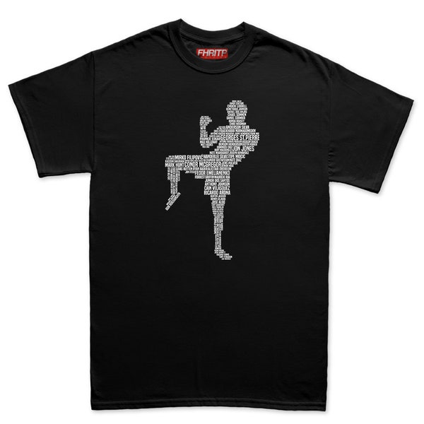 Mens MMA Fighting Fighter Legends Tribute T shirt Tee Top T-shirt