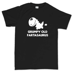Camiseta divertida para hombre con el viejo dinosaurio pedorro gruñón.
