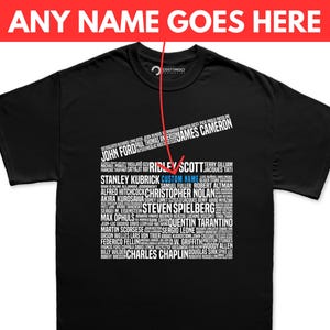 Custom Movie Lover Gift, Movie Buff Gift, Film Making, Director Shirt, Film Student, Director Legends Clapperboard Tribute tshirt, Filmcrew