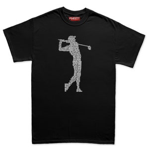 Mens Golf Golfing Golfer Legends Tribute T shirt Tee Top T-shirt