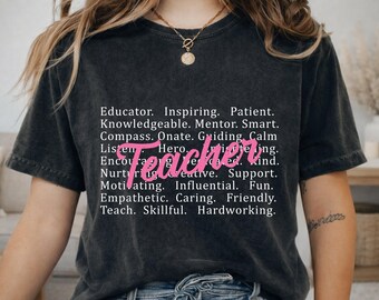 Teacher Appreciation Shirt, School Educator Gift T-shirt, End of Year Tee Top