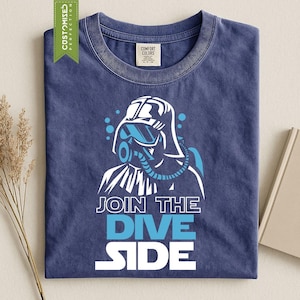 Camiseta de buceo Comfort Colors®, Únete al lado oscuro de la inmersión, Regalo para buceadores