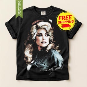 Comfort Colors® Dolly Parton Signature Vintage Graphic Shirt, Retro Country Music TShirt, Dollywood Tee, Dolly Toddler Shirt, Kids Youth Tee