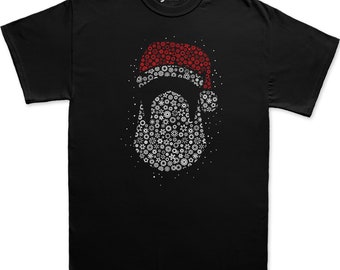 Grappig kerstshirt voor mannen, shirt grappig kerstmangezicht, cool kerstshirt, familie kerstshirt, kerstshirt, kerstshirt, cadeau shirt kerstman Shape