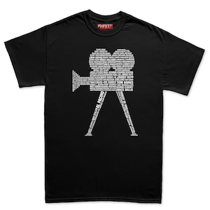 Mens Movie Actor Film Star Legends Camera Tribute T shirt Tee Top T-shirt