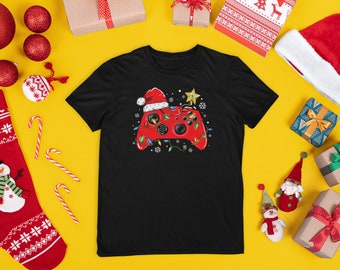 Christmas Game Controller Gamer T shirt