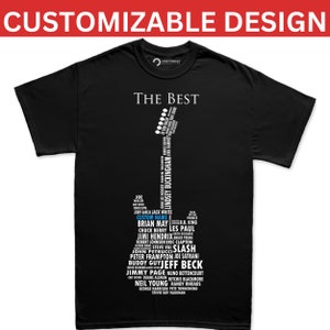 Custom Guitar Shirt, Guitar Shirt for Men, Personalized Guitar Gift, Guitar Lover Gift, Guitar Legends T-shirt, Gift for Guitar Players