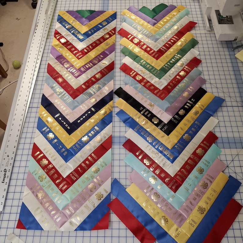 Horse Ribbon Quilt example Only Etsy