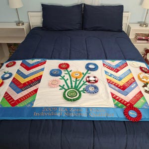 Horse show ribbon bed runner ***Example only***