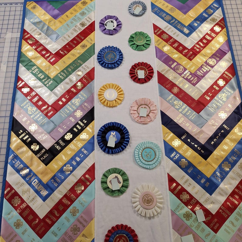 Horse Ribbon Quilt example Only Etsy