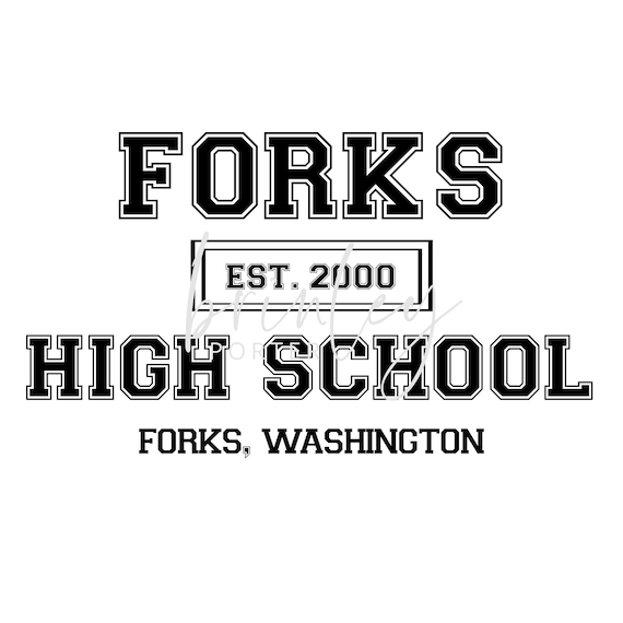 Forks High School PNG Etsy