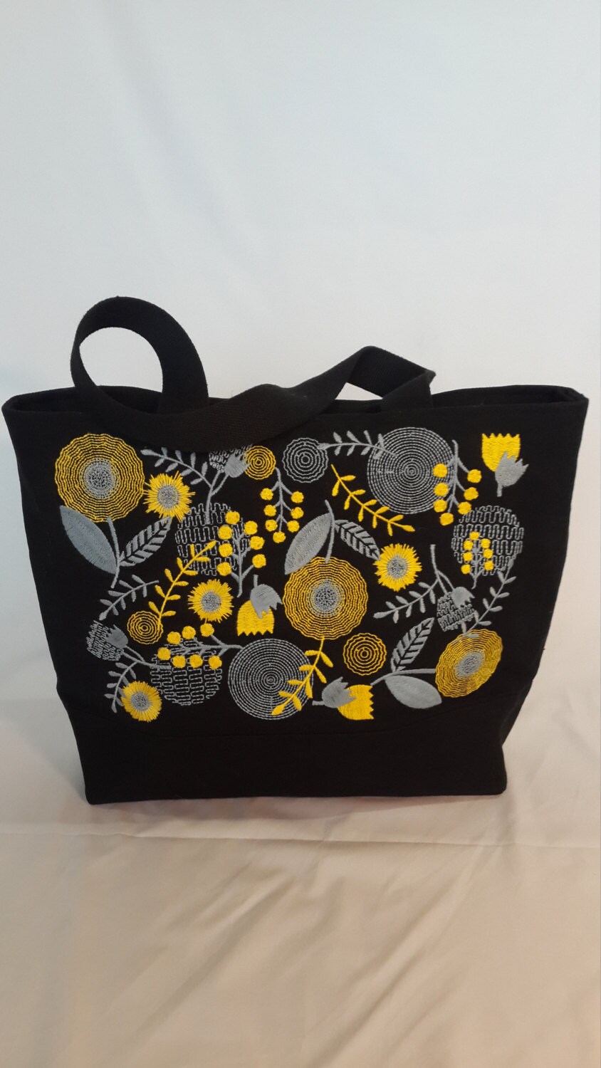 Canvas bag with embroidery tote bag woman handbag canvas  etsy Canvas bag with embroidery tote bag woman handbag canvas  etsy