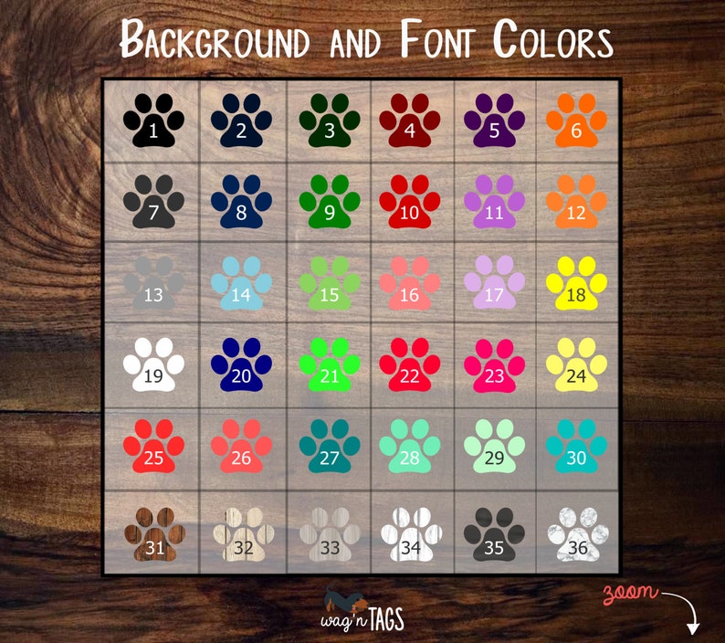 Hundemarke aus Kunstholz für Hunde Faux Wood Haustier Id Tag | Etsy