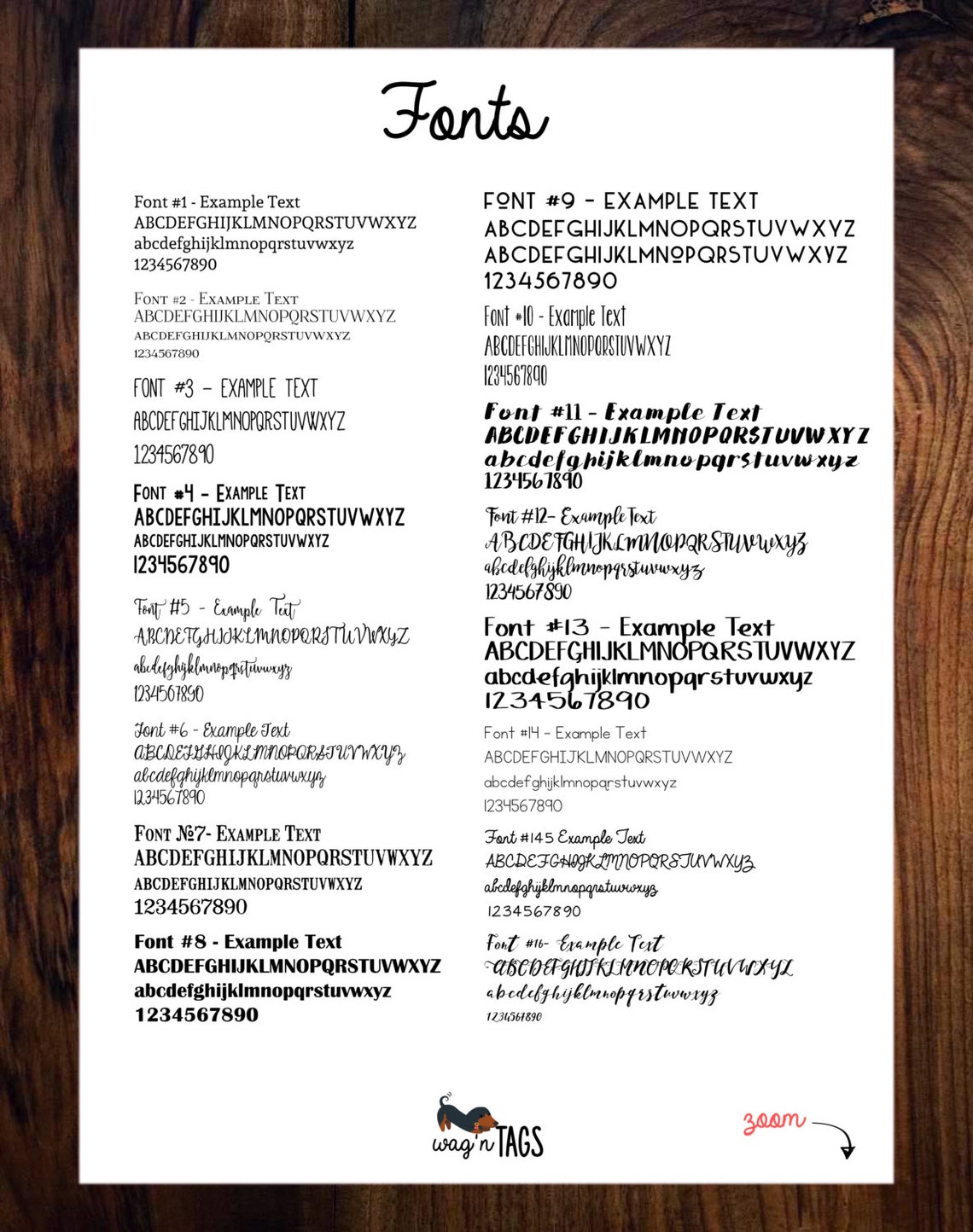 Hundemarke aus Kunstholz für Hunde Faux Wood Haustier Id Tag | Etsy