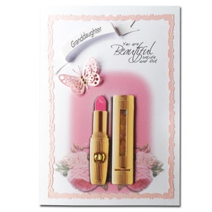 Personalisierte schöne Person - weibliche 3D Lippenstift Karte