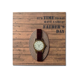 Father’s Day Novelty 3D Watch - Nom personnalisé sur la montre