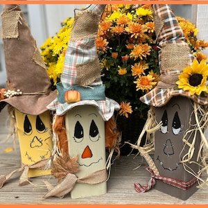 Scarecrow wood blocks