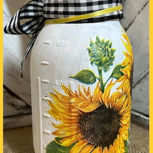 Farmhouse painted mason jars
