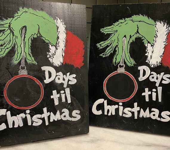 Grinch Chalk Art