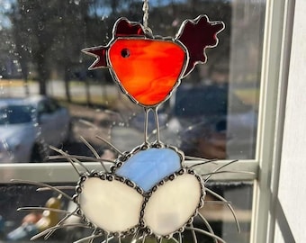 Gorgeous birds, hens, bumblebee  in stained glass and more!