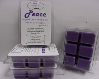 Peace Wax Melt ~ All Natural Soy Wax ~ Spikenard, Lavender & Myrrh Essential Oils ~ 2.5 oz