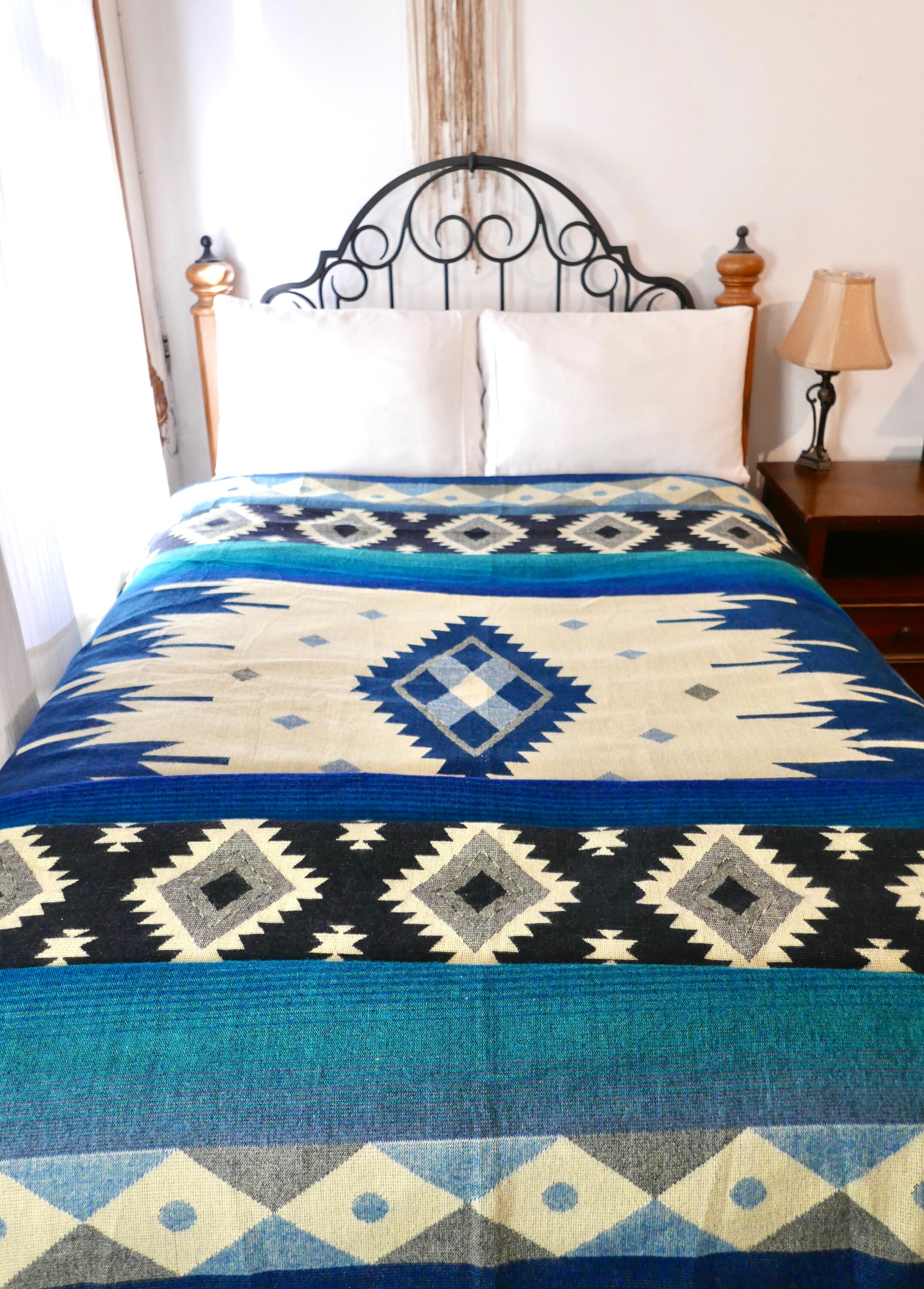 Andean / Alpaca Wool / Blanket / Handmade / Ecuadorian Andes / Etsy