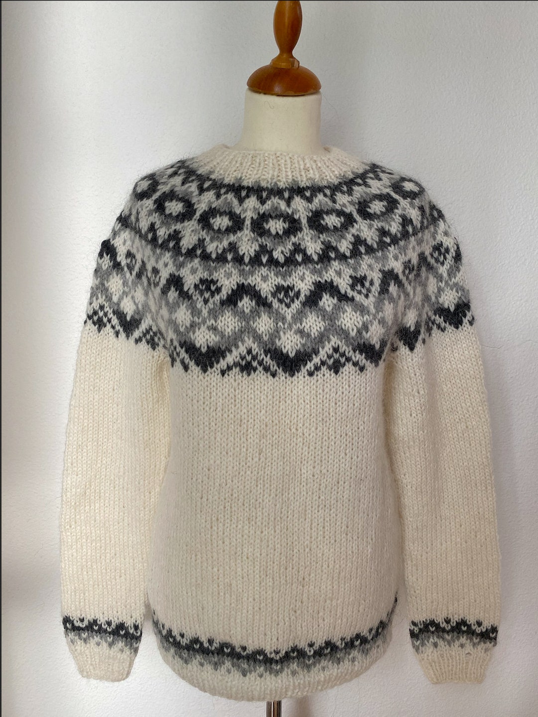 Handmade Icelandic Wool Sweater or lopapeysa as We Call It, Knitted in Iceland. Etsy