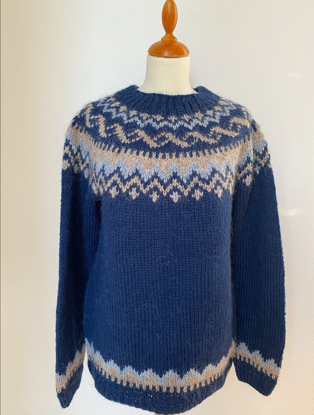 Handmade Icelandic Wool Sweater or lopapeysa as We Call It, Knitted in Iceland. Etsy