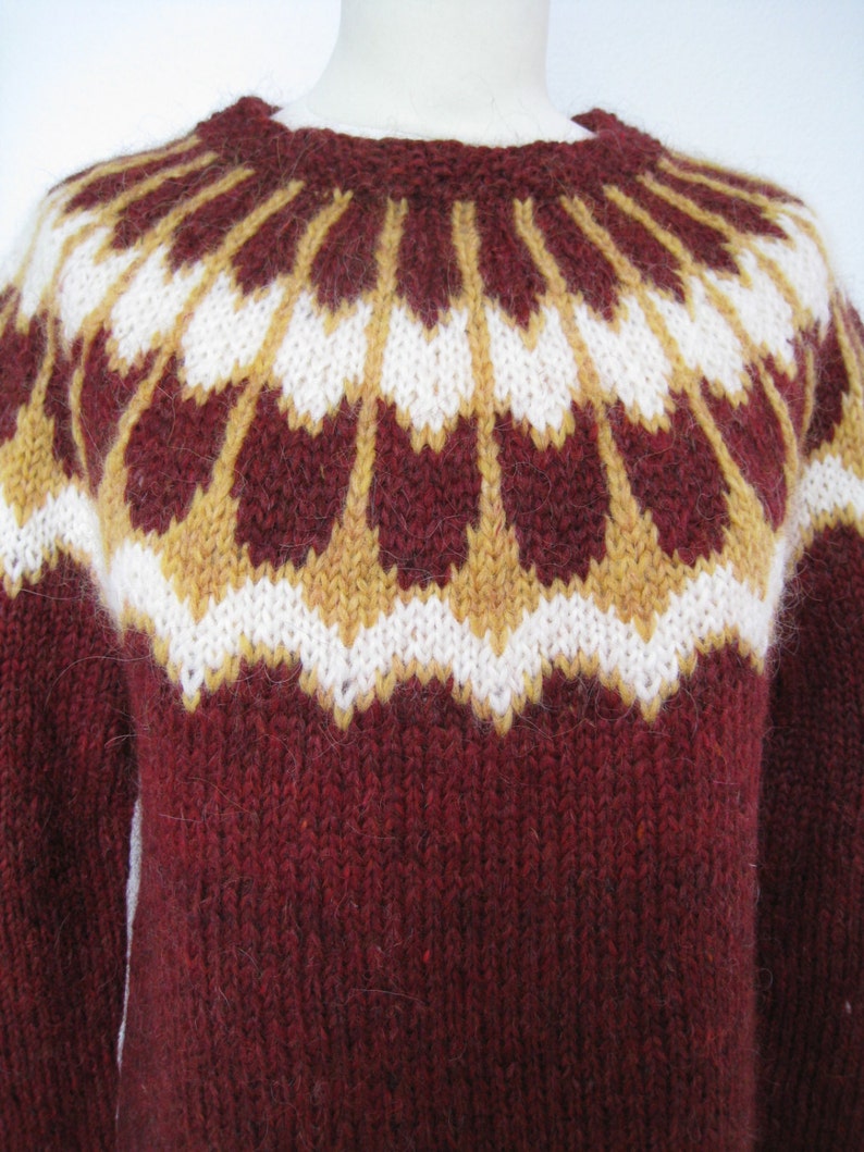 Handmade Icelandic Wool Sweater or lopapeysa as We Call It, Knitted in Iceland. Etsy
