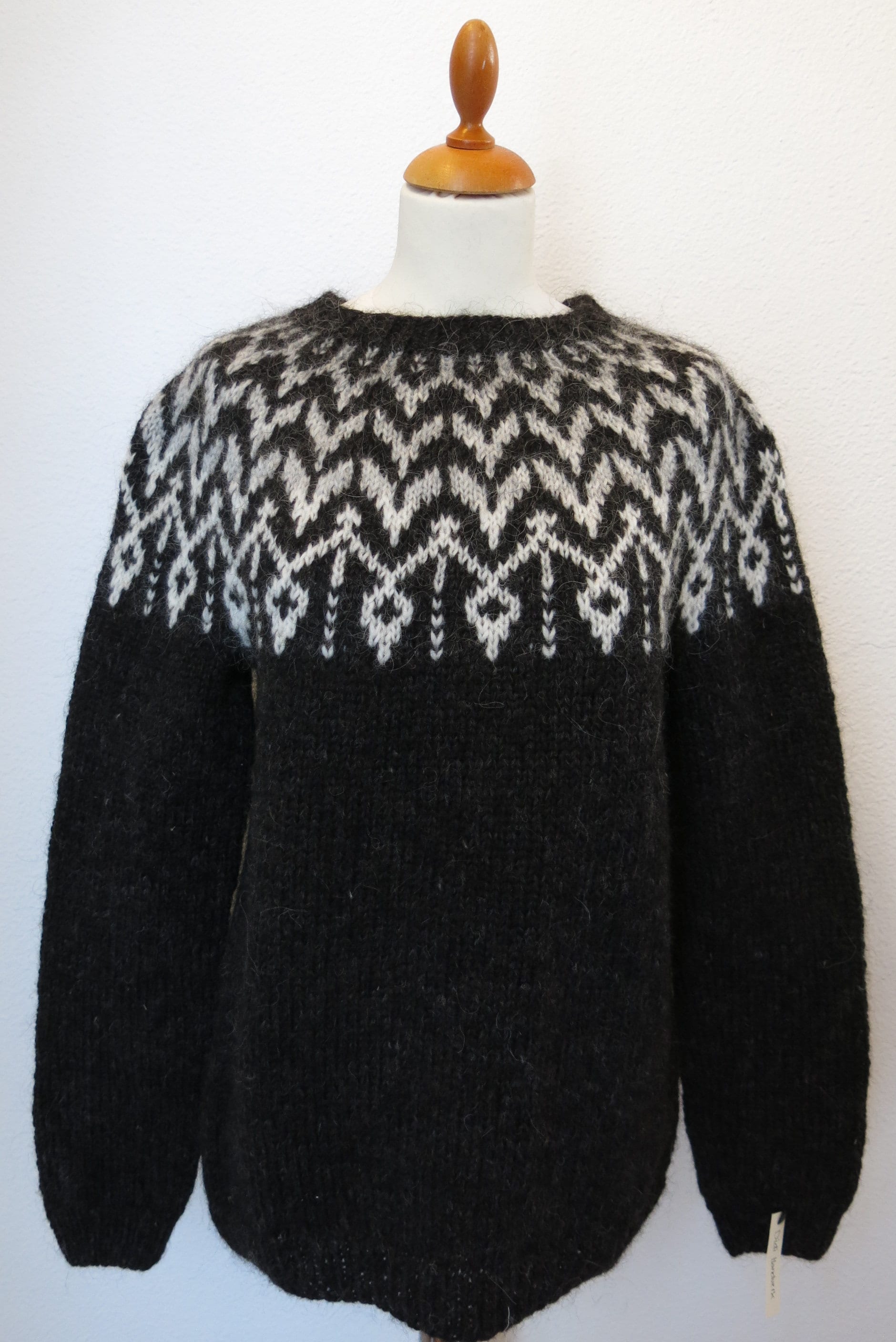 Suéter de lana islandés hecho a mano o Lopapeysa Etsy