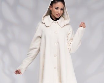 white swing coat