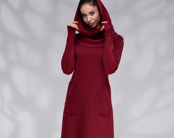 blue dress for baby girl Robinhood Hooded Sweatshirt Dress main image 0