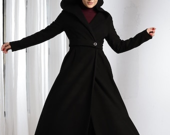 新品★ LITTLE FLARE LINE ART LONG COAT LITTLE FLARE LINE ART LONG COAT(S KHAKI): AMERI: WOMENS