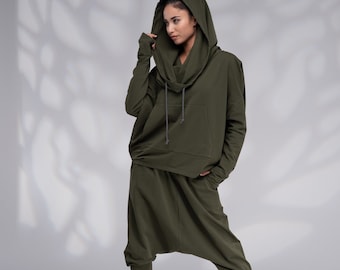 Womens Tracksuit Set, Sweatshirt and Pants, Two Piece Tracksuit Women, Activewear For Women, Harem Pants Set, Casual Set