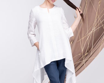 Tシャツ・カットソー KITON Women Tunic Tops D5770500120001 WHITE Kimono sleeve t-shirt - White | Benetton
