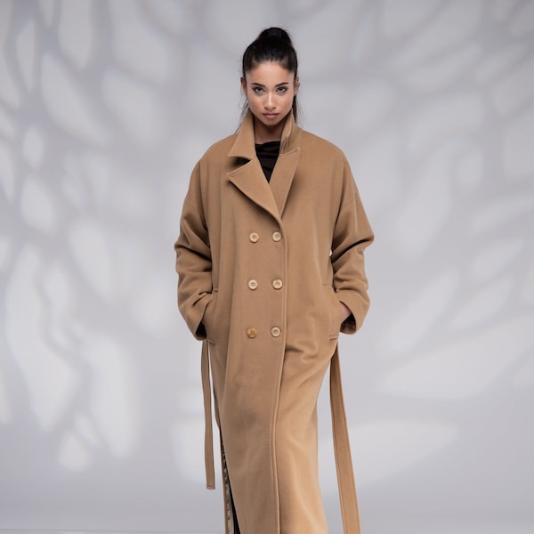 Camel Coat Women Etsy