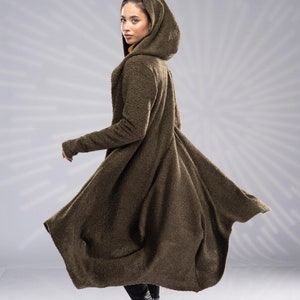 Long Hooded Sweater Etsy UK