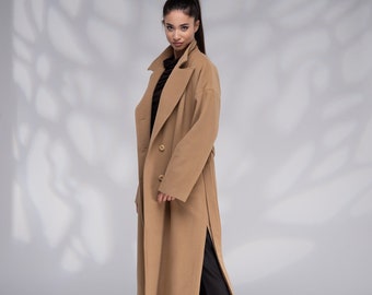 Wool Coat, Coats Women, Oversized Coat, Plus Size Coats, Long Winter cCoat