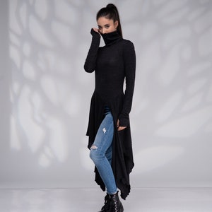 Turtleneck tunic tops 2025