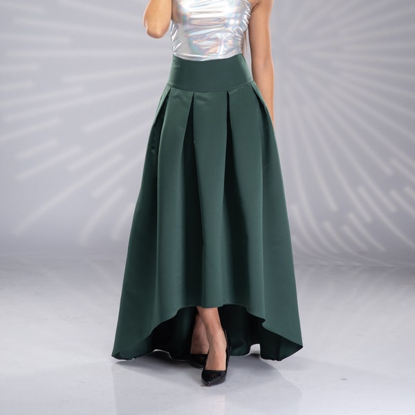 Formal Long Maxi Skirt, High Waisted Skirt, Wedding Skirt, Bridal Skirt, Satin Maxi Skirt, Long Skirt for Women