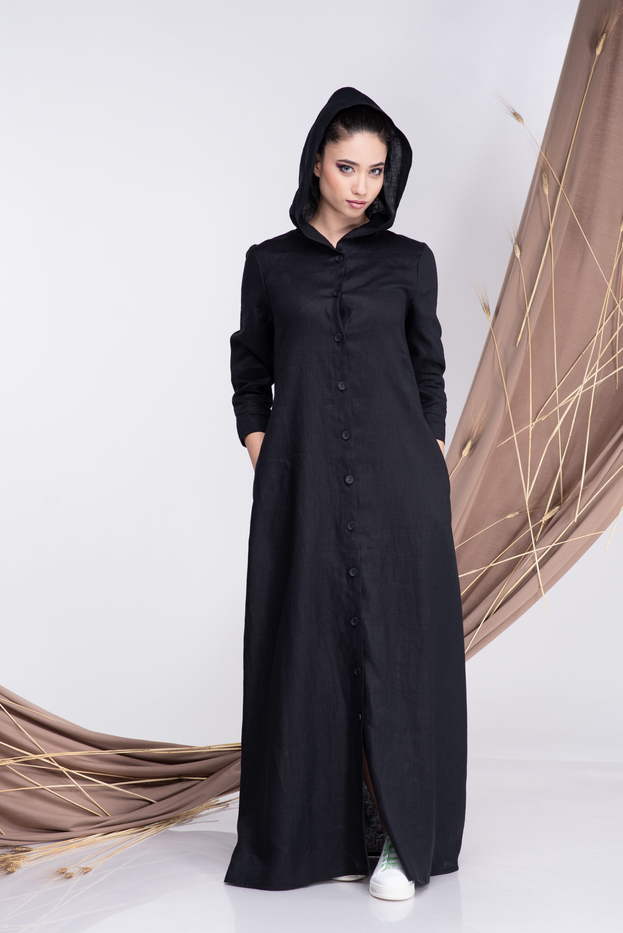 linen abaya