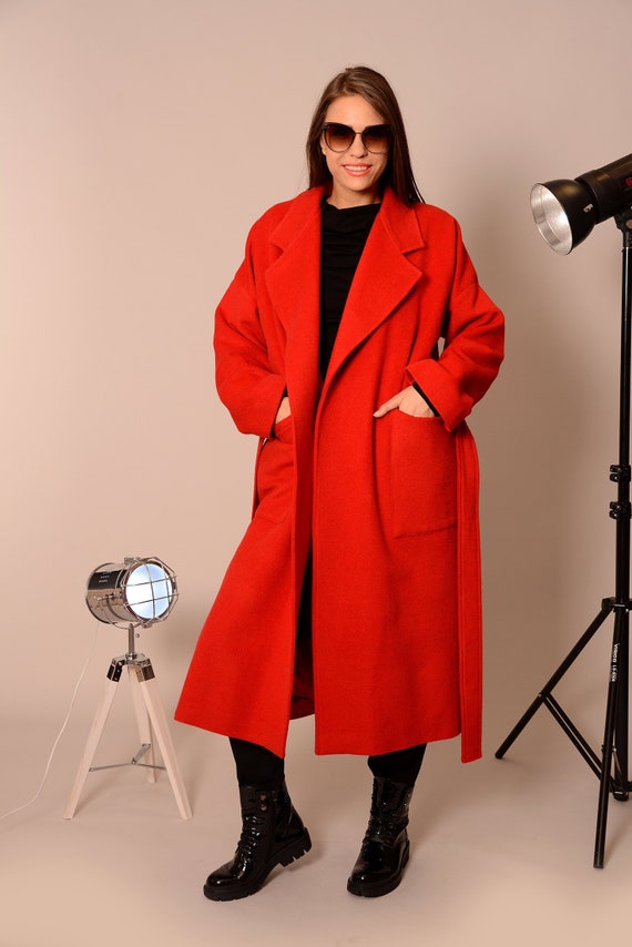 Wool Coat, Coats Women, Plus Size Coat, Winter Coat, Oversized