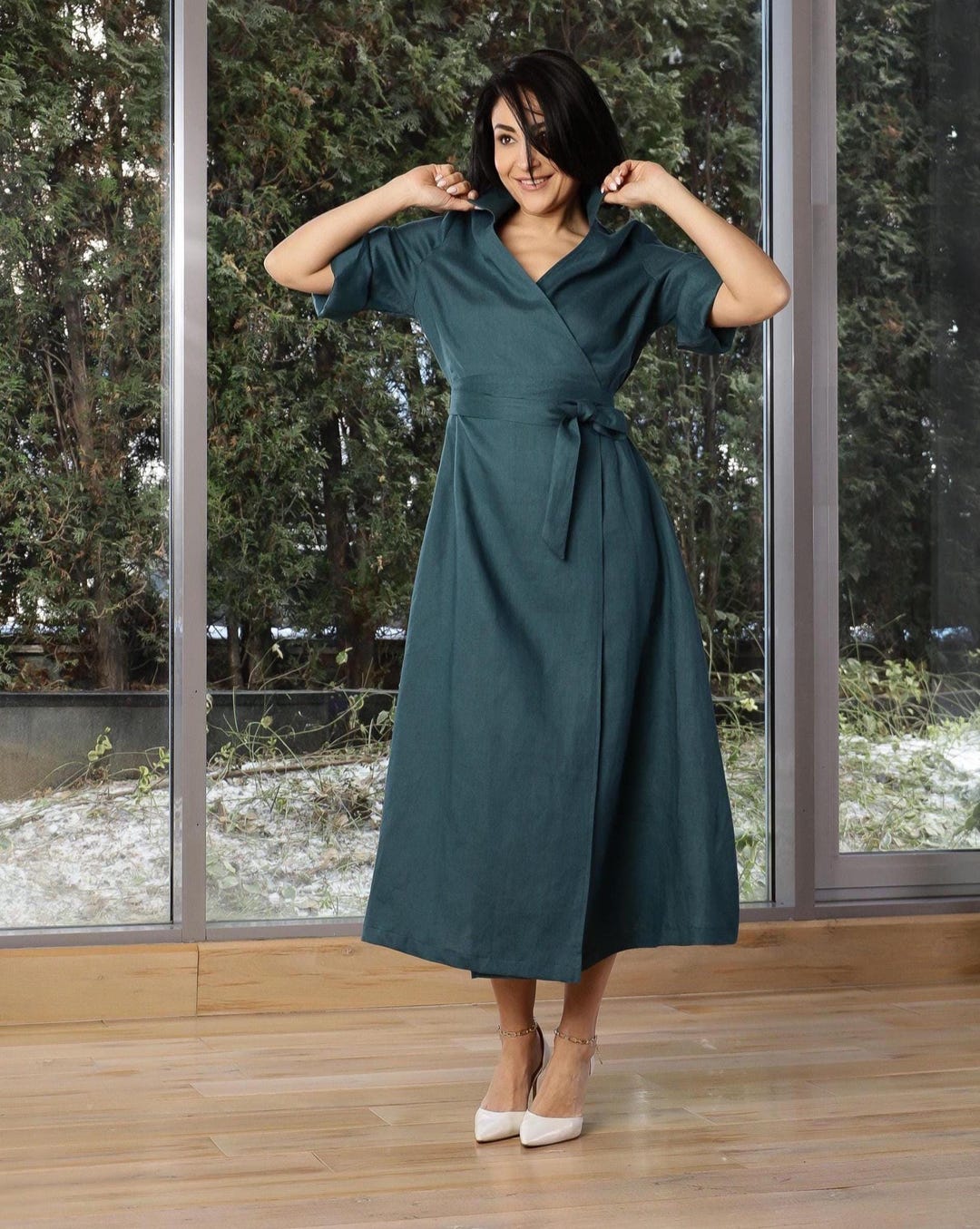 knee length dresses for ladies Gigi Wrap Dress main image 0