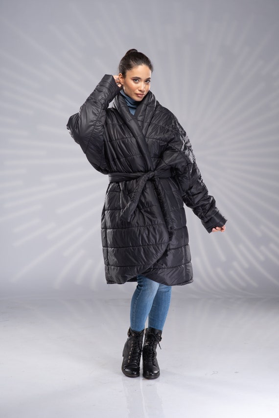 Black Puffer Jacket, Short Winter Coat, Oversized Puffer Coat, Parka for  Women, Knee Length Puffer Coat, Winter Maxi Coat - Etsy
