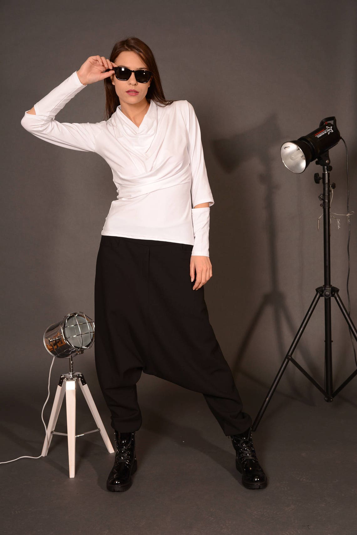 wool harem pants