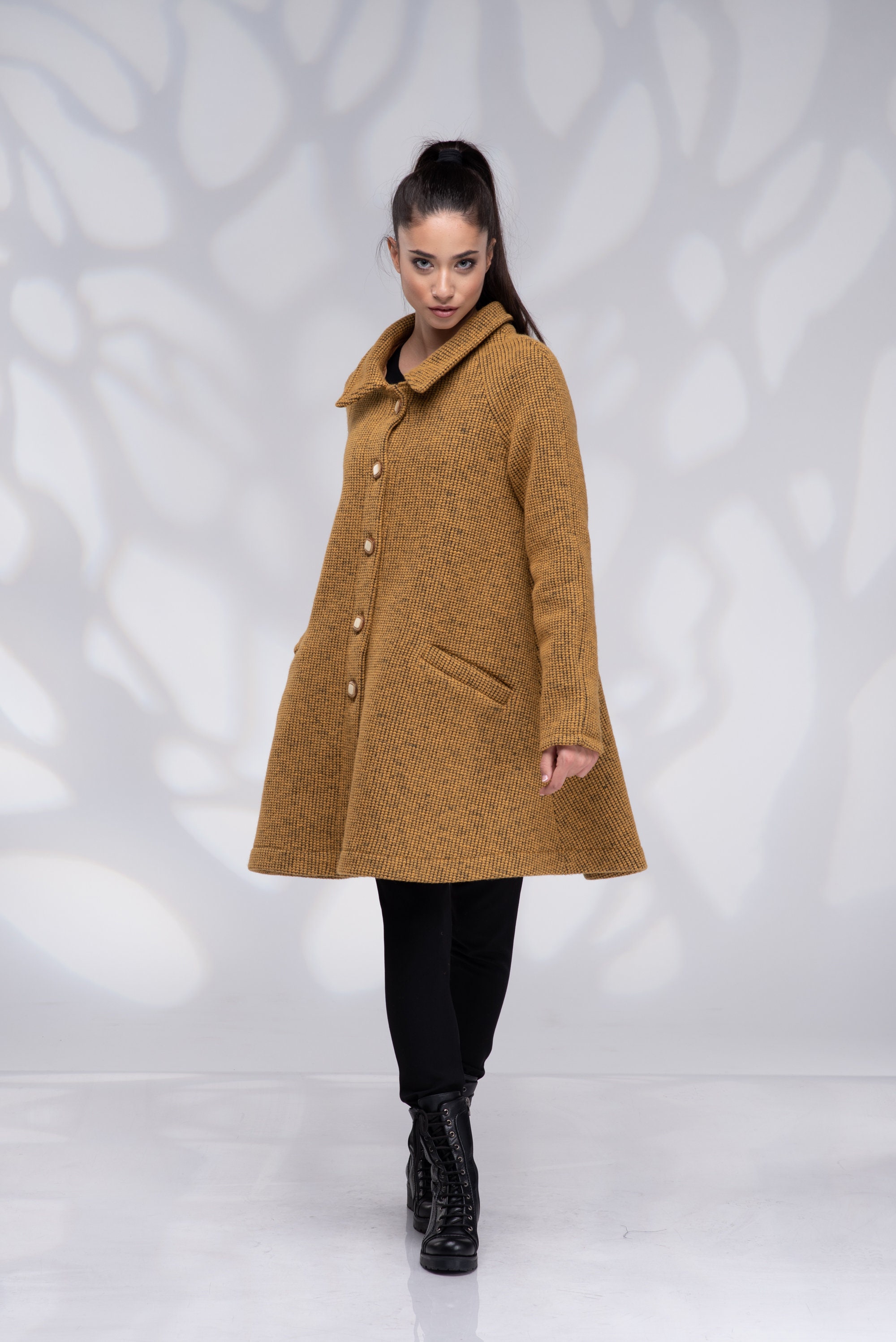 Wool Swing Coat Women Winter Short Coat Etsy